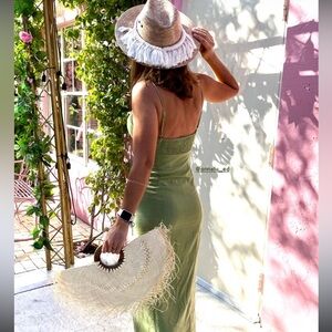 Woven Fringe Handbag